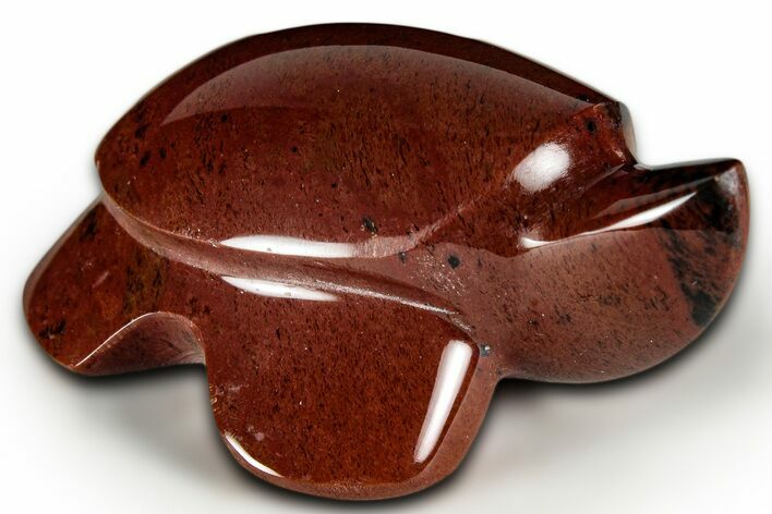Polished Red (Mahogany) Obsidian Turtle - Oregon #331575